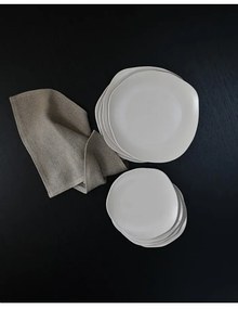 Πιάτα Native Dinner Set Of 8 Κεραμικό Άσπρο Birch L20/ W20/ H2 cm, L25/ W25/ H2,5 CM 101 COPENHAGEN