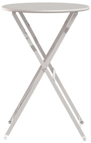vidaXL Τραπέζι Bistro Πτυσσόμενο  Μπεζ Ø50x71 εκ. Μεταλλικό