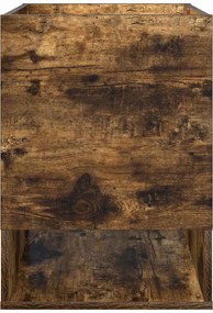vidaXL End Table Καπνιστό Δρύς 40 x 40 x 56 εκ. Επεξεργασμένο ξύλο