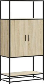 vidaXL Highboard Δρυς sonoma 68x35x139 cm Επεξεργασμένο ξύλο μέταλλο