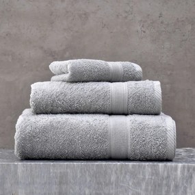 Πετσέτα Illusion Σετ 5τμχ Silver Ρυθμός Towels Set 70x140cm 100% Βαμβάκι