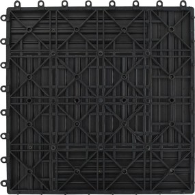 vidaXL Πλάκα Κατασκευής 11 pcs Γκρι 30 x 30 cm WPC