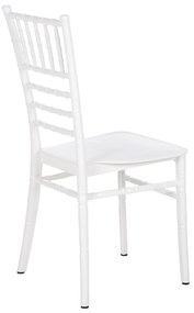 ΚΑΡΕΚΛΑ ΠΟΛΥΠΡΟΠΥΛΕΝΙΟΥ CATERING TIFFANY NEW HM8058.03 ΛΕΥΚΗ 41.2x49.7x89Υεκ. (1 Τεμμάχια)