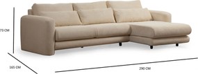 Corner Sofa Lily Corner Right Beige Beige