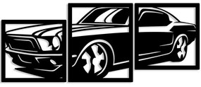 Διακοσμητικό Τοίχου Must Trio (Σετ 3Τμχ) 565TNL1230 37/47/40x40cm Black Aberto Design Μέταλλο
