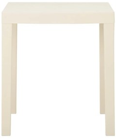 vidaXL Τραπέζι Κήπου Λευκό 79 x 65 x 72 εκ. Πλαστικό