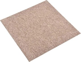 vidaXL Χαλί 20 pcs Μπεζ 50 x 50 cm 100% Πολυπροπυλένιο