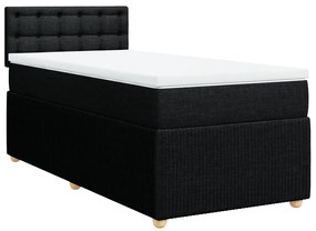 ΚΡΕΒΑΤΙ BOXSPRING ΜΕ ΣΤΡΩΜΑ ΜΑΥΡΟ 100 X 200 ΕΚ. ΥΦΑΣΜΑΤΙΝΟ 3287383