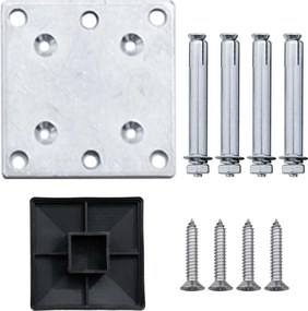 vidaXL Πάνελ Περίφραξης Γκρι 105 x (105-180) εκ. από WPC