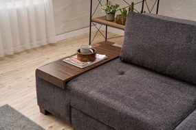 3-Seat Sofa-Bed Perenna Chenille - Anthracite Anthracite