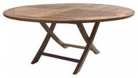 Τραπέζι TEAK Στρόγγυλο πτυσσόμενο Φ120cm 5047 G