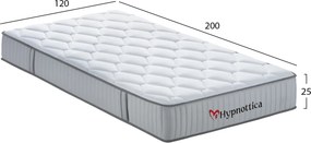 ΣΤΡΩΜΑ ΗΜΙΔΙΠΛΟ HYPNOTTICA HM748.02 POCKET SPRINGS--ΛΕΥΚΟ 120x200x25Υεκ.
