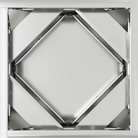 vidaXL Γλάστρα 2 pcs Ασημί 30 x 30 x 30 cm Επικαλυμμένος Χάλυβας