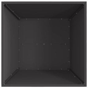 vidaXL Τζάκι Φωτιά Τετράγωνο Μαύρο 60x60x30 εκ. Ατσάλι