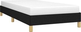 vidaXL Σκελετός Κρεβατιού Χωρίς Στρώμα Μαύρο 100x200 εκ. Υφασμάτινο