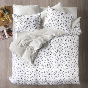 Παπλωματοθήκη Υπέρδιπλη (Σετ 220x240) 2 Όψεων Kentia Stylish Frutilla 12 Ecru