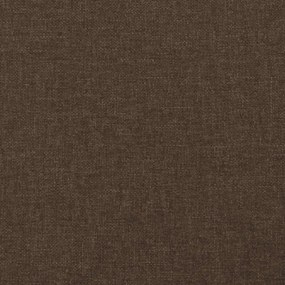 vidaXL Κρεβάτι Boxspring με Στρώμα Σκούρο Καφέ 120x190 εκ Υφασμάτινο