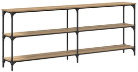 vidaXL Τραπέζι Κονσόλας Ξύλο Δρυός 200x29x75 εκ. Σχεδιασμένο Ξύλο