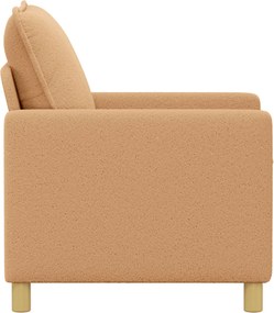 vidaXL Καναπές Μπεζ 126 x 81 x 87,5 εκ Ύφασμα