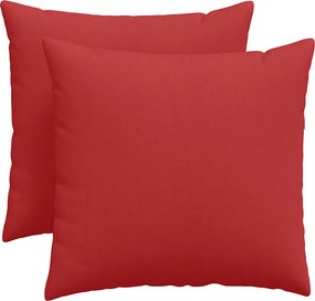 vidaXL Μαξιλάρι Καναπέ 2 pcs Κόκκινο 50 x 50 cm ύφασμα