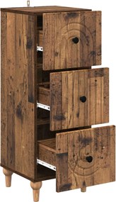 vidaXL Ντουλάπι με Συρτάρια 33 x 34,5 x 90 εκ Επεξεργασμένο Ξύλο