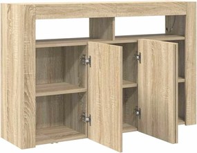 vidaXL Πλαϊνό γραφείο Δρύς Sonoma 116 x 30 x 75 εκ. Επεξεργασμένο ξύλο