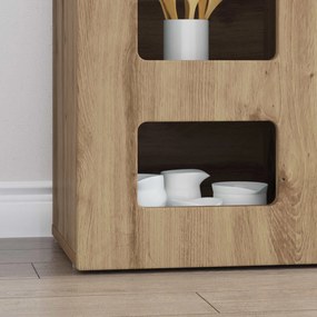 vidaXL Πλαϊνό γραφείο ELST Artisan Oak 100 x 35 x 59 εκ
