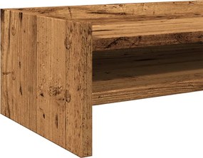 vidaXL Βάση Οθόνης Όψη Παλαιού Ξύλου 42x24x16 εκ. από Επεξ. Ξύλο