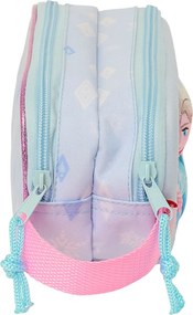 Διπλή Κασετίνα Frozen Λιλά 21 x 8 x 6 cm 3D