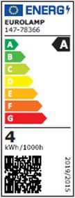 Λάμπα LED Eurolamp E27/4W/4000K/840Lm 147-78366