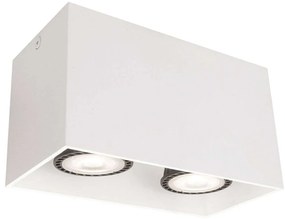 Φωτιστικό Οροφής - Σποτ Dice 4279800 16,5x8,2x9,5cm 2xGU10 50W White Viokef