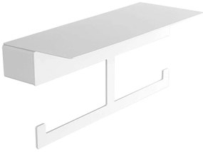 Χαρτοθήκη Διπλή Neo 842266 White Mat Karag Ανοξείδωτο Ατσάλι