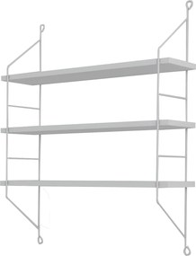 ΡΑΦΙΕΡΑ ΤΟΙΧΟΥ ACHALA ΜΕΛΑΜΙΝΗΣ HM9185.15 ΛΕΥΚΟ 60x15x68Y εκ.