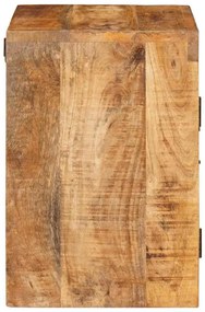 vidaXL Κομοδίνο Καφέ 35 x 33 x 48 εκ Στερεό ξύλο μάνγκο