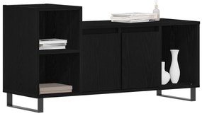 vidaXL Κάσκα Τηλεόρασης Μαύρο Δρυς 100x35x55 εκ. Επεξεργασμένο Ξύλο