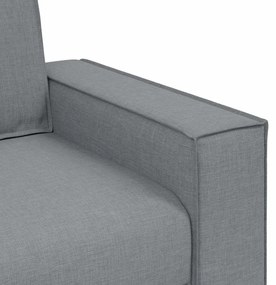vidaXL Πολυθρόνα-Καναπέ Ανοιχτό Γκρι 60 εκ. από Ύφασμα