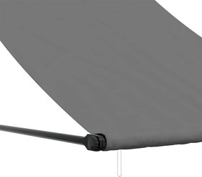 vidaXL Τέντα Συρόμενη Ανθρακί 150 x 150 εκ. από Ύφασμα και Ατσάλι