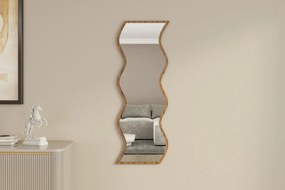 Καθρέπτης Τοίχου Λευκό / Καρυδιά SAFI 40x2,2x120