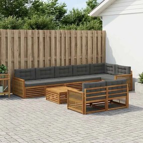 vidaXL Σειρά Καναπέ Εξωτερικού με μαξιλάρι 9 pcs