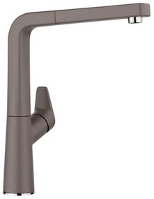 Blanco Avona-S SILGRANIT® Volcano Grey Μπαταρία Κουζίνας με Περιστρεφόμενο Ρουξούνι και Αποσπώμενο ντους