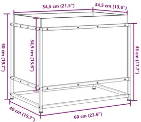 ΖΑΡΝΤΙΝΙΕΡΑ 60X40X50 ΕΚ. ΑΠΟ ΕΜΠΟΤΙΣΜΕΝΟ ΞΥΛΟ ΠΕΥΚΟΥ 847027