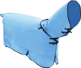 vidaXL Σαμάρι Ίππου Σκούρο Aqua 125 cm Πολυεστέρας