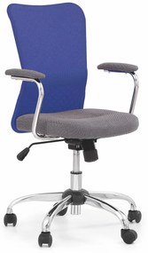 ANDY chair color: grey/blue DIOMMI V-CH-ANDY-FOT-NIEBIESKI