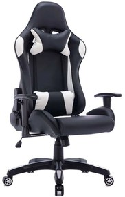 Καρέκλα Γραφείου Gaming Hartley 232-000012 67x57x129/139cm Black-White