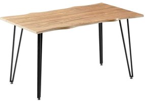 Τραπεζαρία Ditta-Izzac pakoworld μόκα- sonoma140x80x76εκ