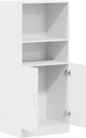 vidaXL Στήλη Κουζίνας Λευκή 57x41,5x131,5 εκ. από Επεξεργασμένο Ξύλο