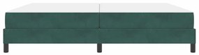 vidaXL Κρεβάτι box spring με στρώμα Σκούρο Πράσινο 200 x 210 cm