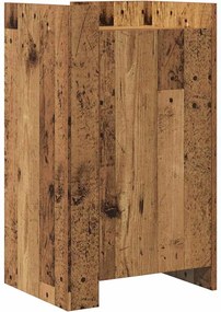 vidaXL Πλαϊνό γραφείο Παλιό ξύλο 45 x 35 x 75 εκ