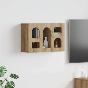 vidaXL Κρεμαστό ντουλάπι με ράφι Επιτοίχιο Artisan Oak 60 x 20 x 40 εκ