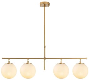 Φωτιστικό Οροφής - Ράγα Roe 942FLG1235 81x15x36/76cm 4xE14 40W Gold Opviq